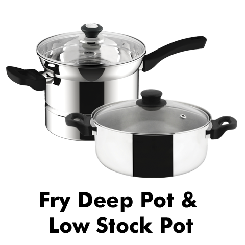 Fry Deep Pot & Low Stock Pot